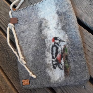 Tasche mit Vogelmotiv