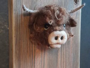 Hochlandrind am Brettchen